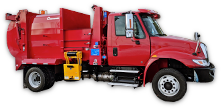 Side loader garbage truck available at Western Leasing and Sales in Jerome, ID